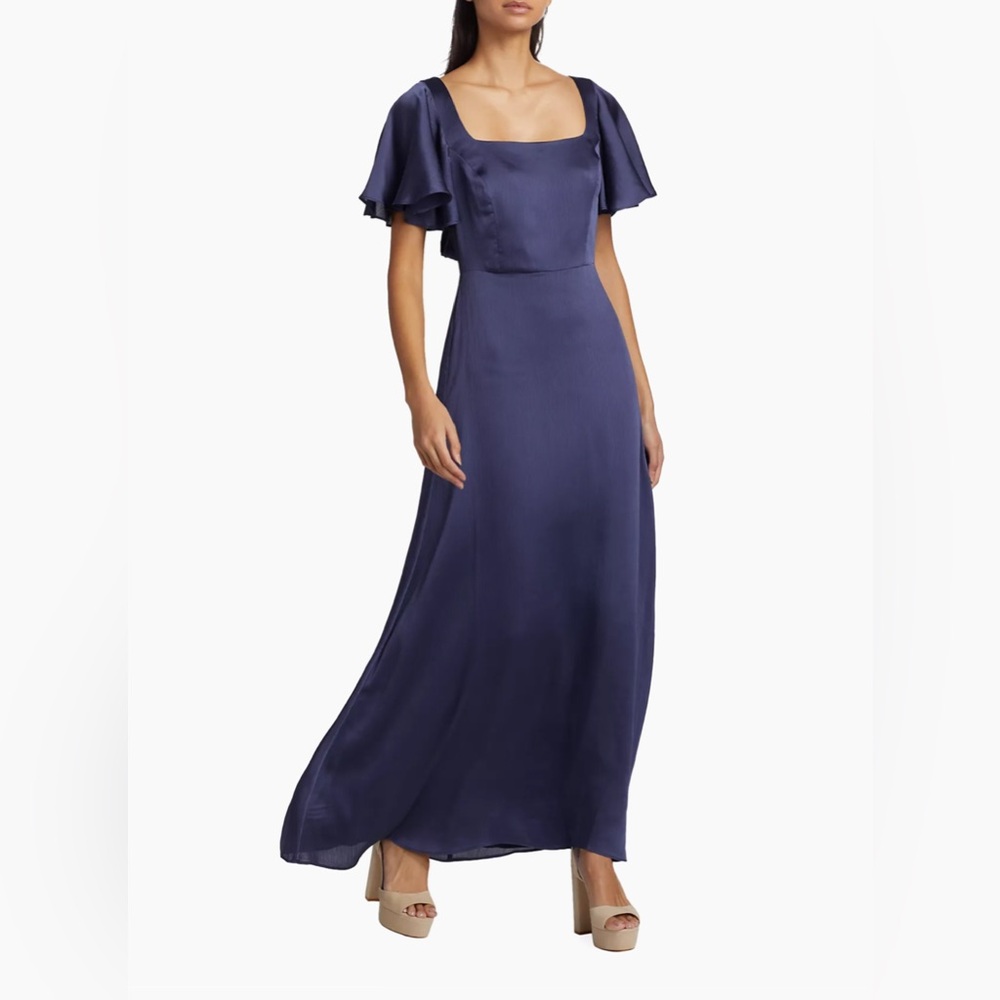 Sachin + Babi | Aurora Satin A-Line Gown